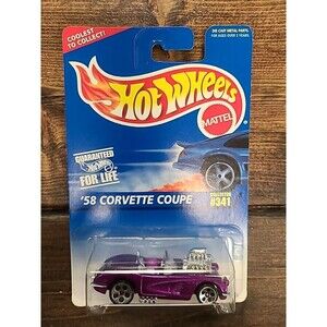 VHTF Vintage Hot Wheels NOS NEW 1997 Blue Card  58 Corvette Coupe #341